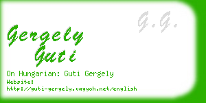 gergely guti business card